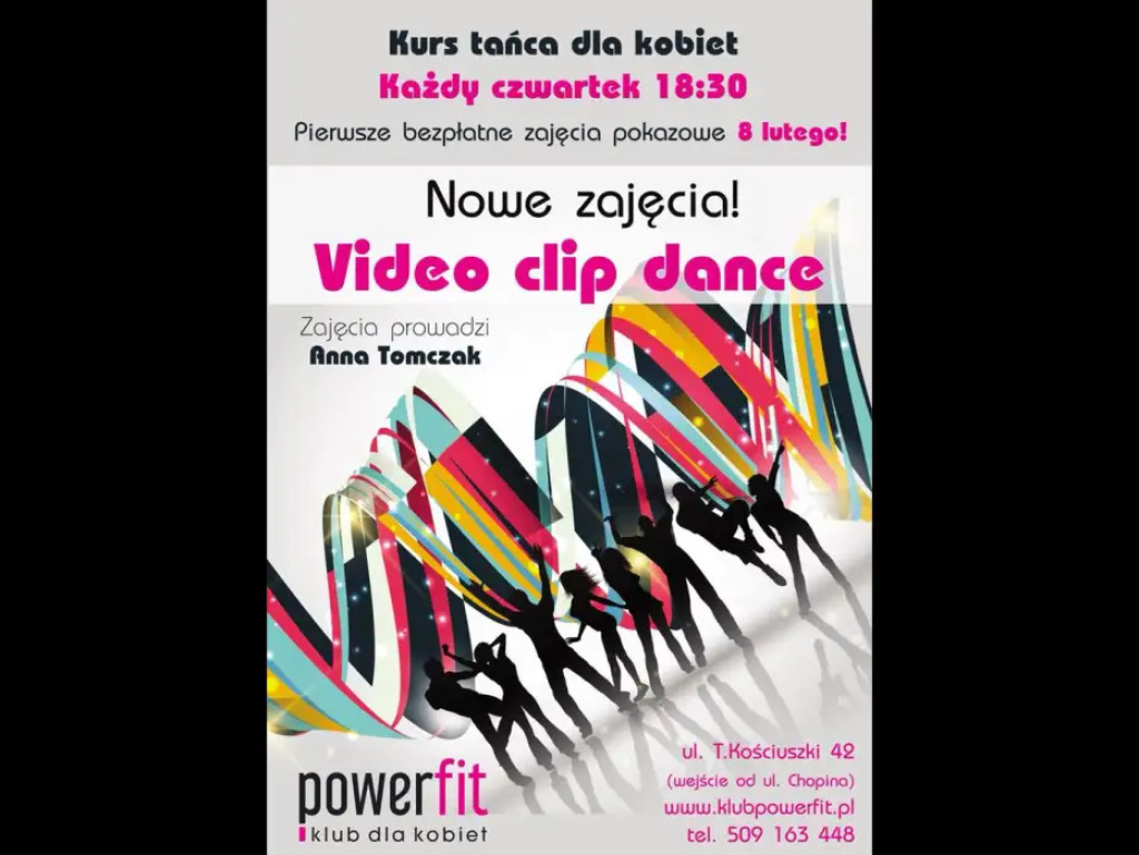 Jazz, taniec towarzyski, nowoczesny, video clip dance, czyli taneczna oferta klubu Power Fit