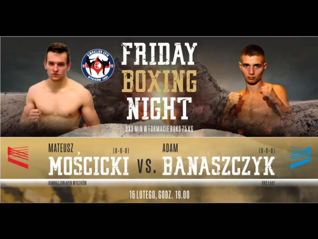 Friday Boxing Night już dziś. Wielka gala boksu w Wyszkowie i z udziałem wyszkowian!