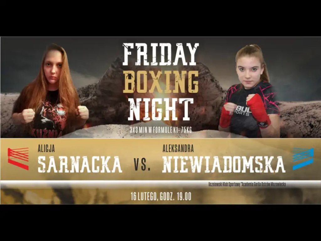 Friday Boxing Night już dziś. Wielka gala boksu w Wyszkowie i z udziałem wyszkowian!
