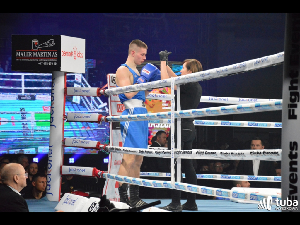 Wygrana Mateusza Tryca na punkty podczas Friday Boxing Night w Wyszkowie