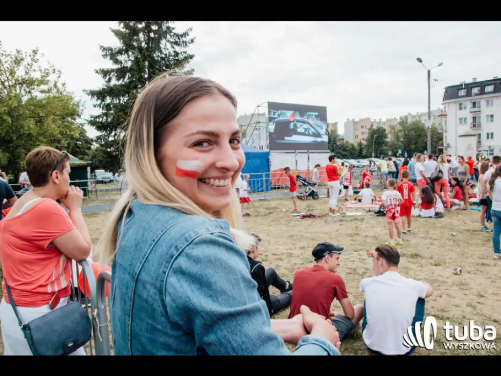 Wyszkowskie kibicowanie Polsce. Tłumy w strefie kibica