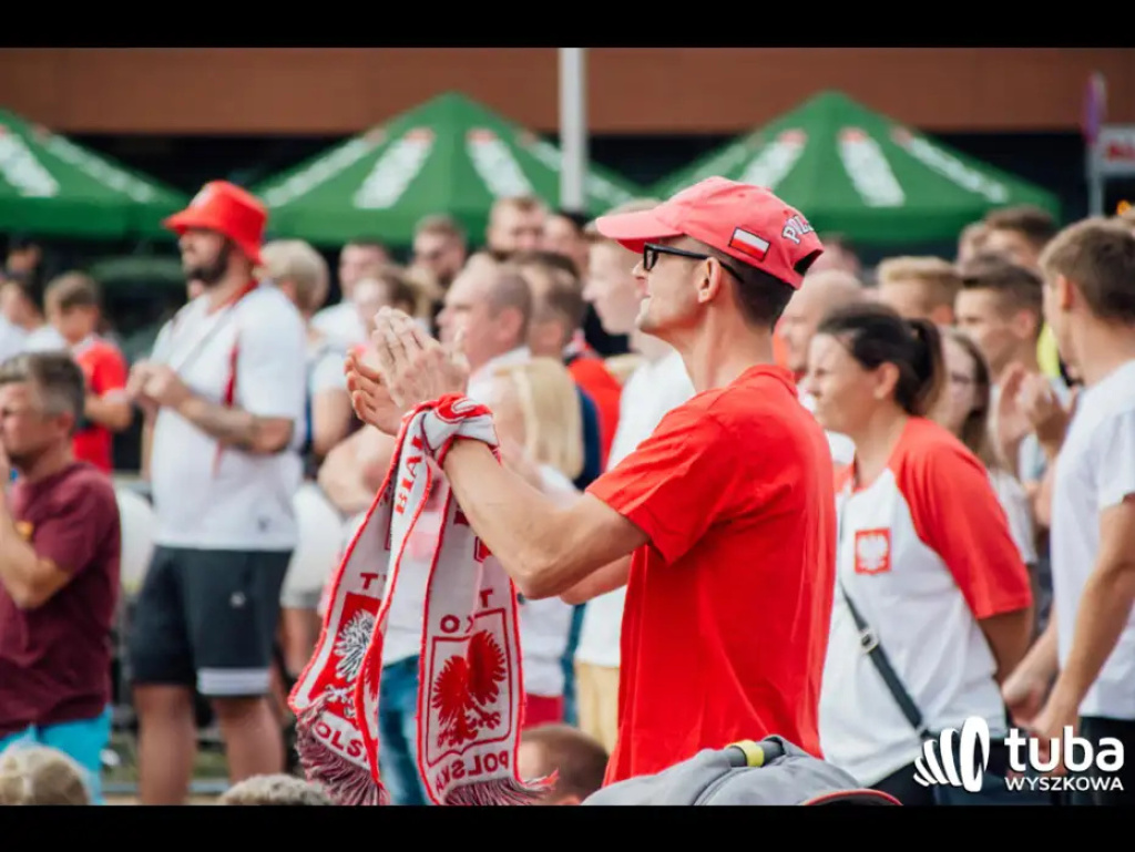 Wyszkowskie kibicowanie Polsce. Tłumy w strefie kibica