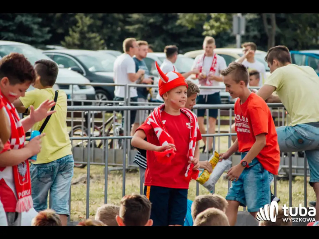 Wyszkowskie kibicowanie Polsce. Tłumy w strefie kibica