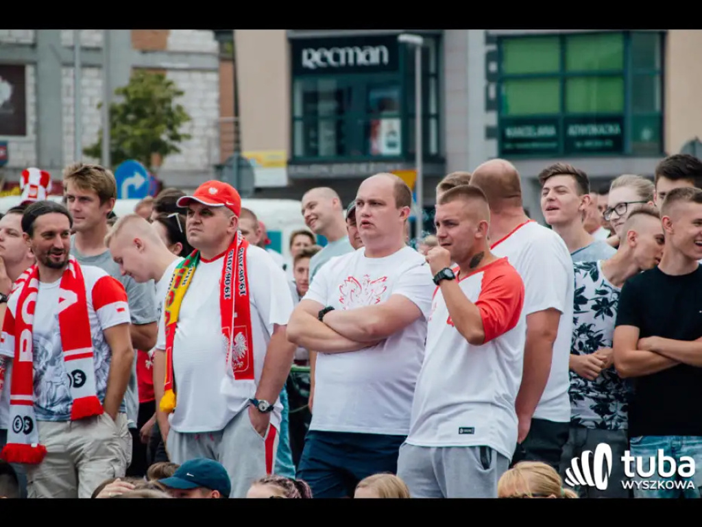 Wyszkowskie kibicowanie Polsce. Tłumy w strefie kibica