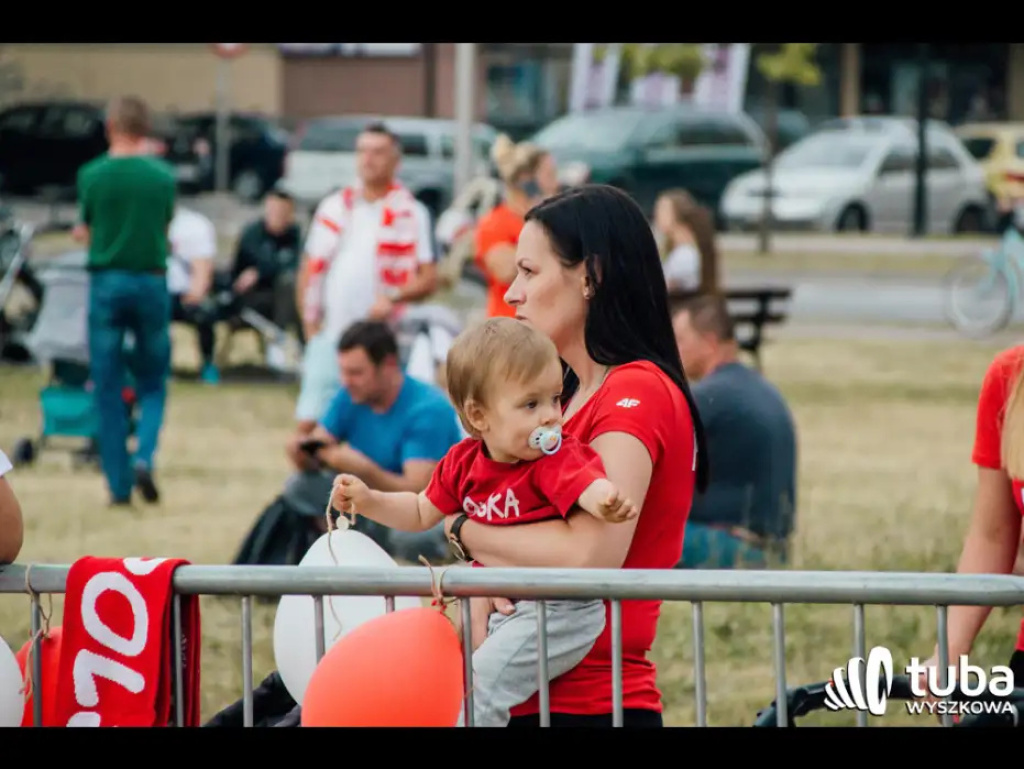 Wyszkowskie kibicowanie Polsce. Tłumy w strefie kibica