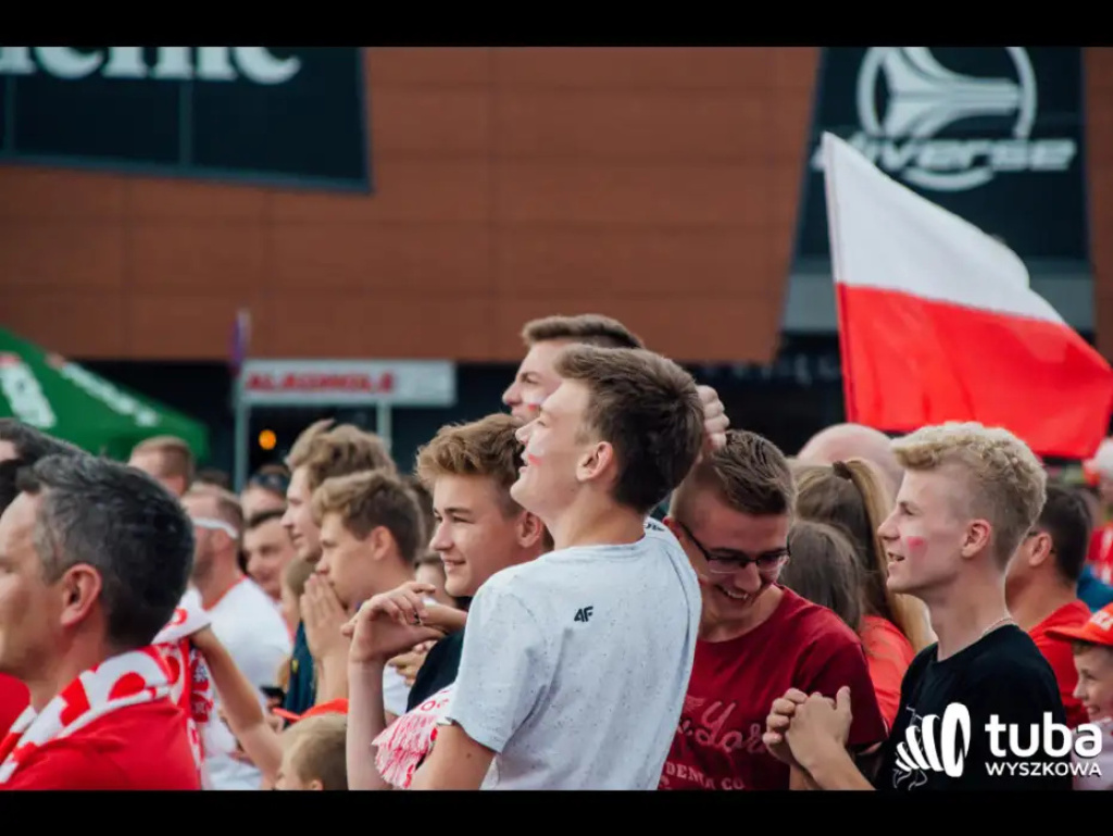 Wyszkowskie kibicowanie Polsce. Tłumy w strefie kibica