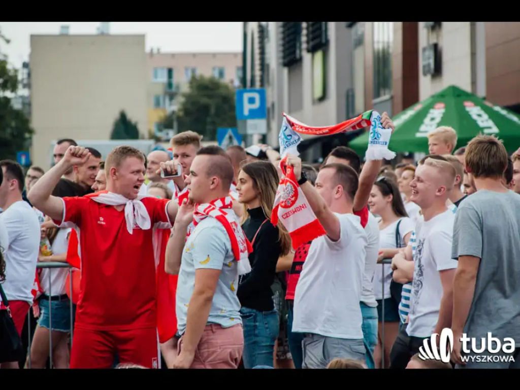 Wyszkowskie kibicowanie Polsce. Tłumy w strefie kibica
