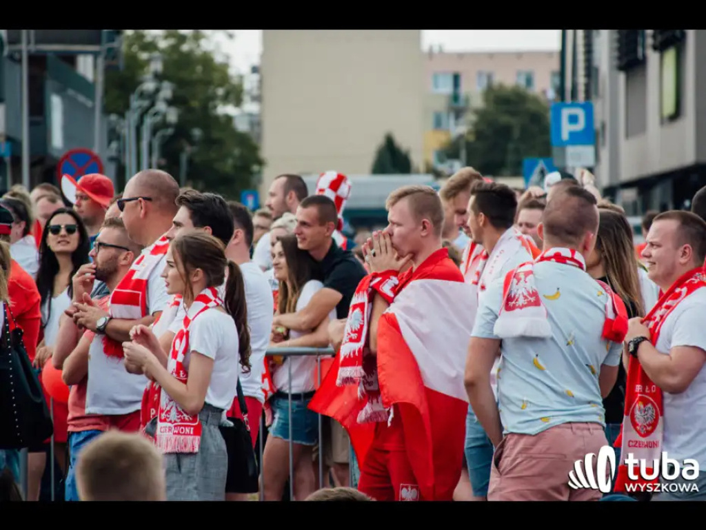 Wyszkowskie kibicowanie Polsce. Tłumy w strefie kibica