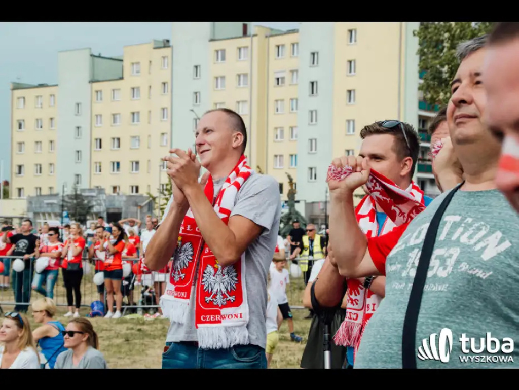 Wyszkowskie kibicowanie Polsce. Tłumy w strefie kibica