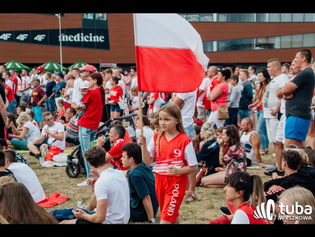 Wyszkowskie kibicowanie Polsce. Tłumy w strefie kibica