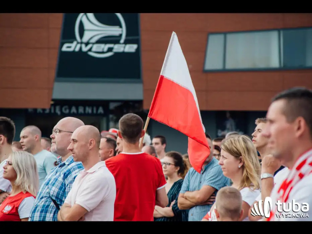 Wyszkowskie kibicowanie Polsce. Tłumy w strefie kibica
