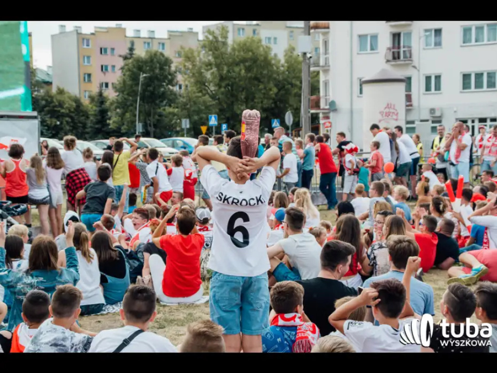 Wyszkowskie kibicowanie Polsce. Tłumy w strefie kibica