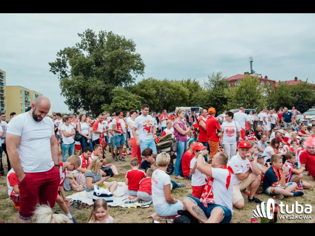 Wyszkowskie kibicowanie Polsce. Tłumy w strefie kibica