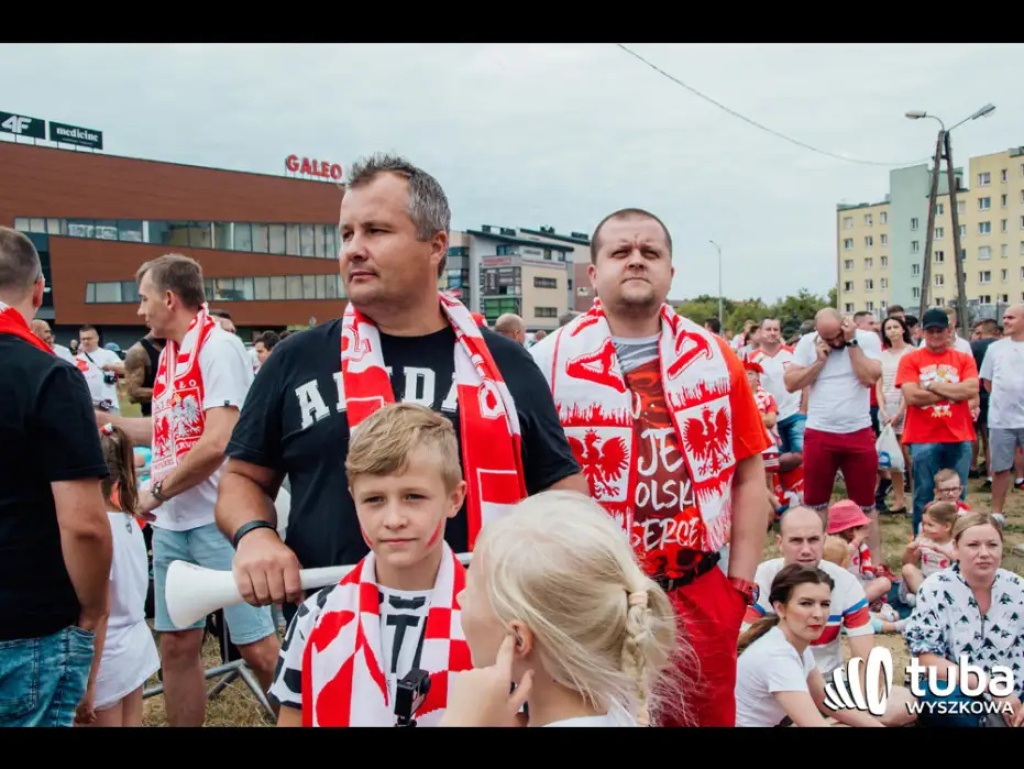 Wyszkowskie kibicowanie Polsce. Tłumy w strefie kibica