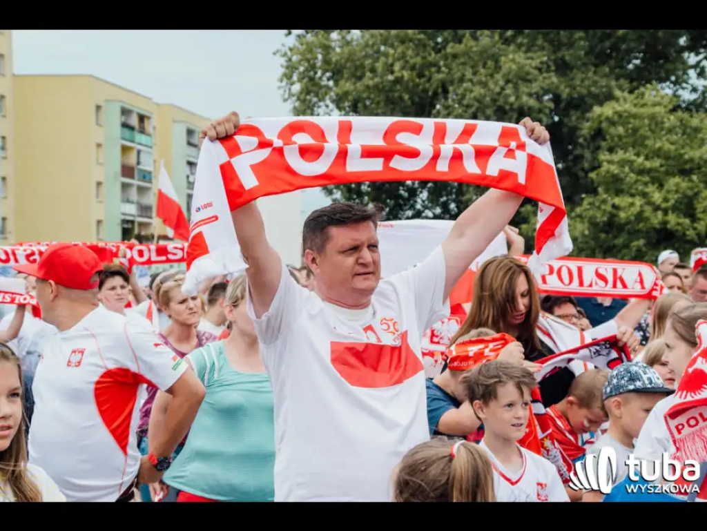Wyszkowskie kibicowanie Polsce. Tłumy w strefie kibica