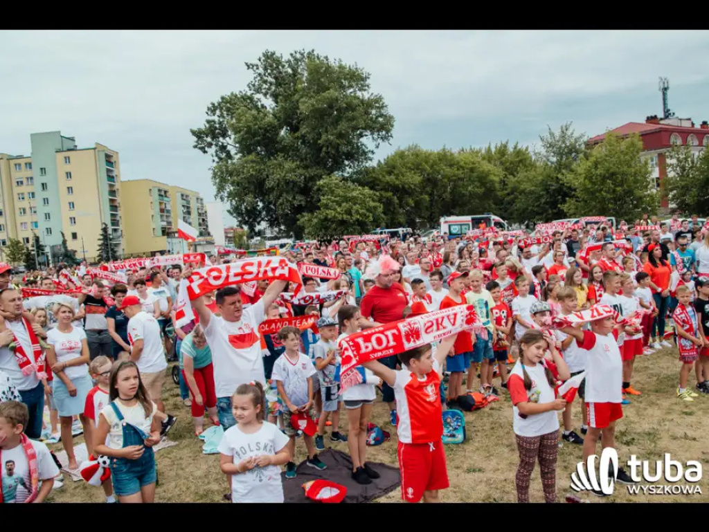 Wyszkowskie kibicowanie Polsce. Tłumy w strefie kibica