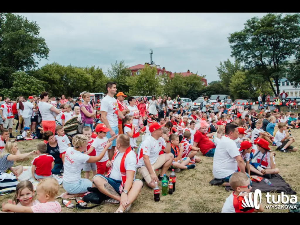 Wyszkowskie kibicowanie Polsce. Tłumy w strefie kibica