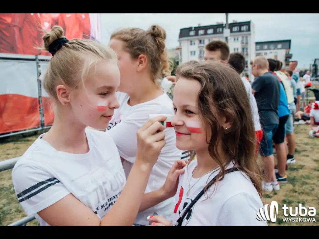 Wyszkowskie kibicowanie Polsce. Tłumy w strefie kibica