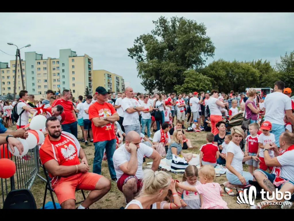 Wyszkowskie kibicowanie Polsce. Tłumy w strefie kibica