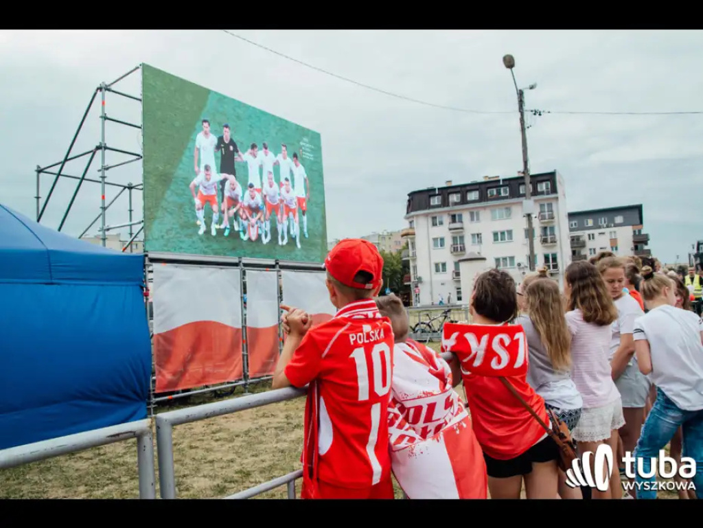 Wyszkowskie kibicowanie Polsce. Tłumy w strefie kibica