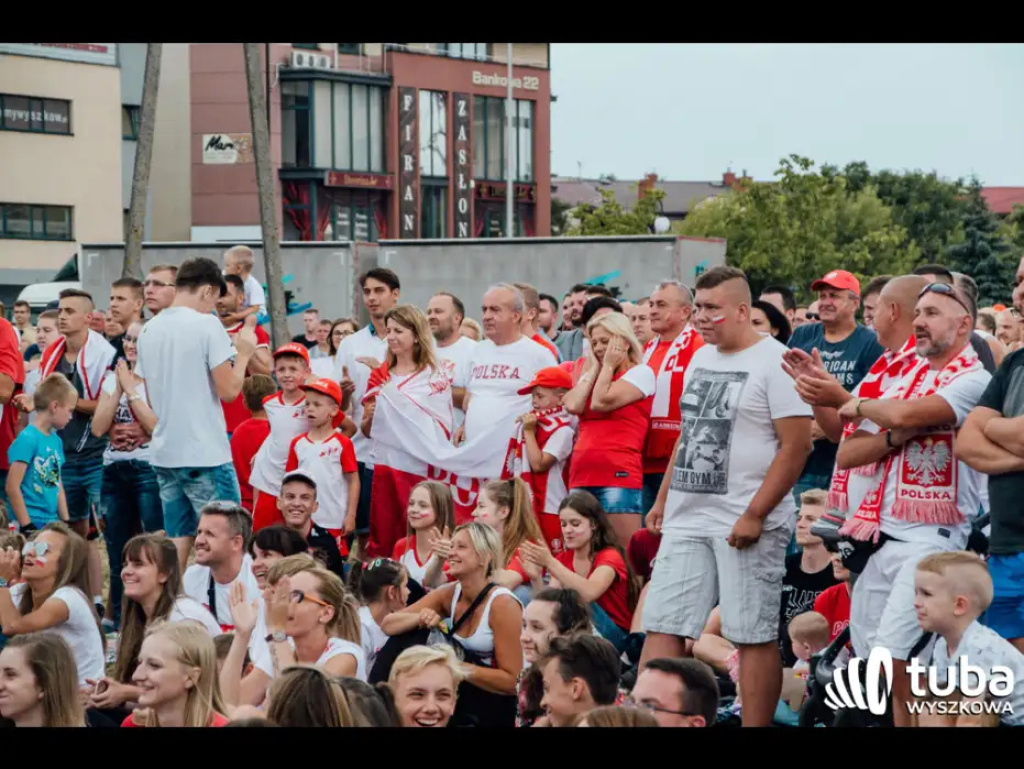 Wyszkowskie kibicowanie Polsce. Tłumy w strefie kibica