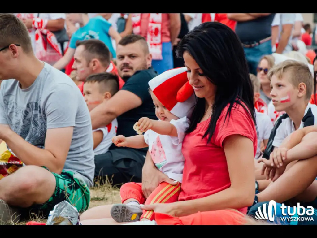 Wyszkowskie kibicowanie Polsce. Tłumy w strefie kibica