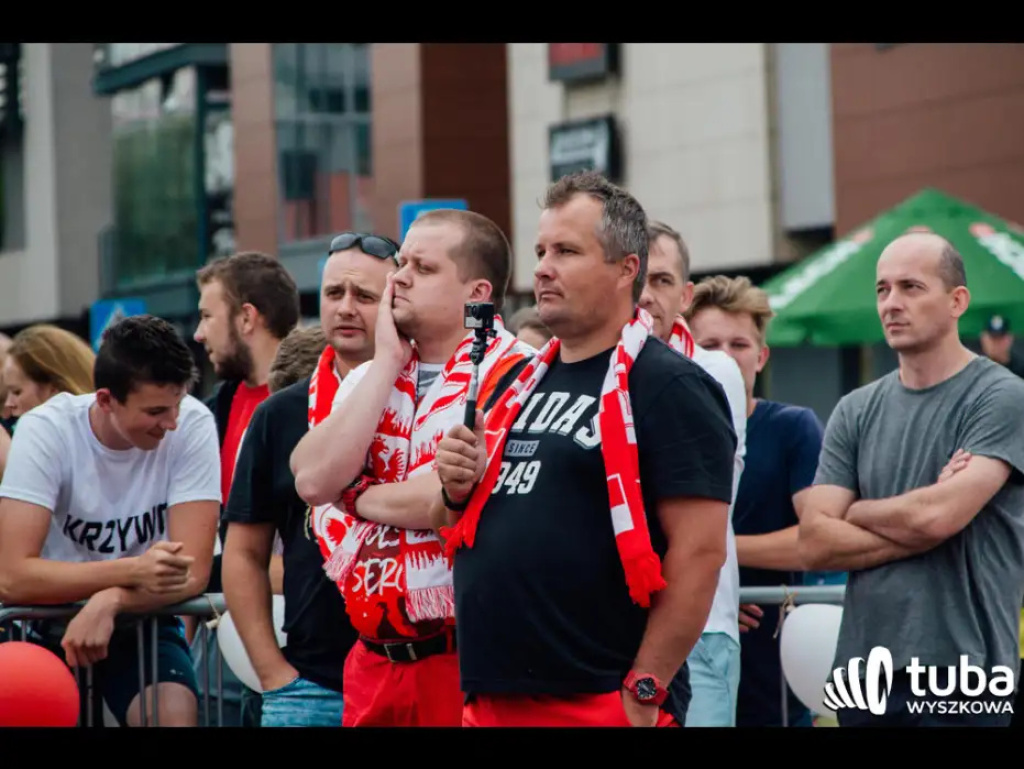 Wyszkowskie kibicowanie Polsce. Tłumy w strefie kibica