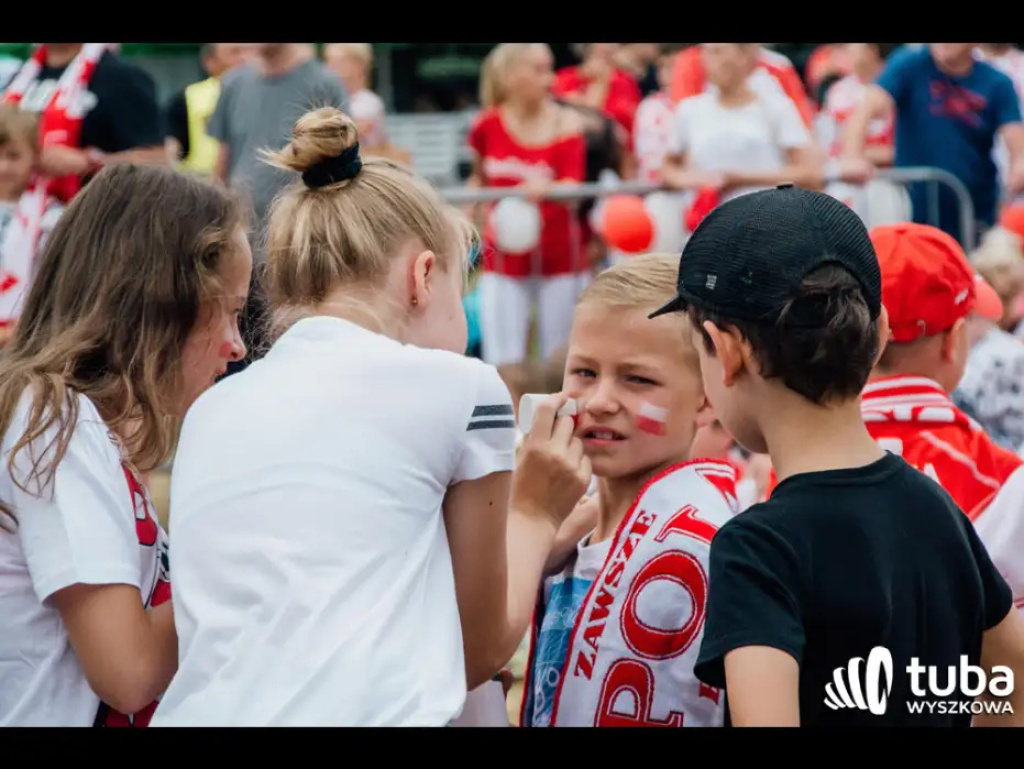Wyszkowskie kibicowanie Polsce. Tłumy w strefie kibica