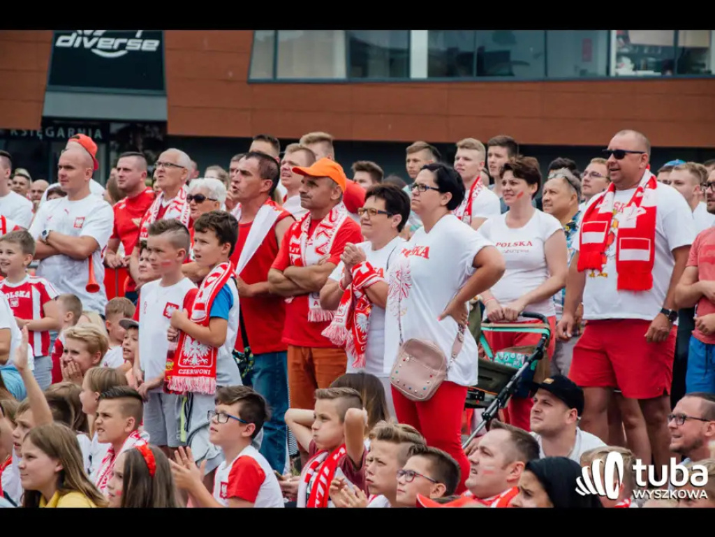 Wyszkowskie kibicowanie Polsce. Tłumy w strefie kibica