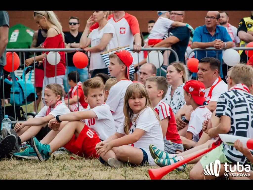Wyszkowskie kibicowanie Polsce. Tłumy w strefie kibica
