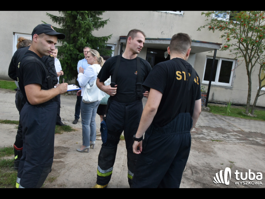 Wybuch gazu w Ośrodku MONAR w Wyszkowie. Jeden ranny (zdjęcia, video)