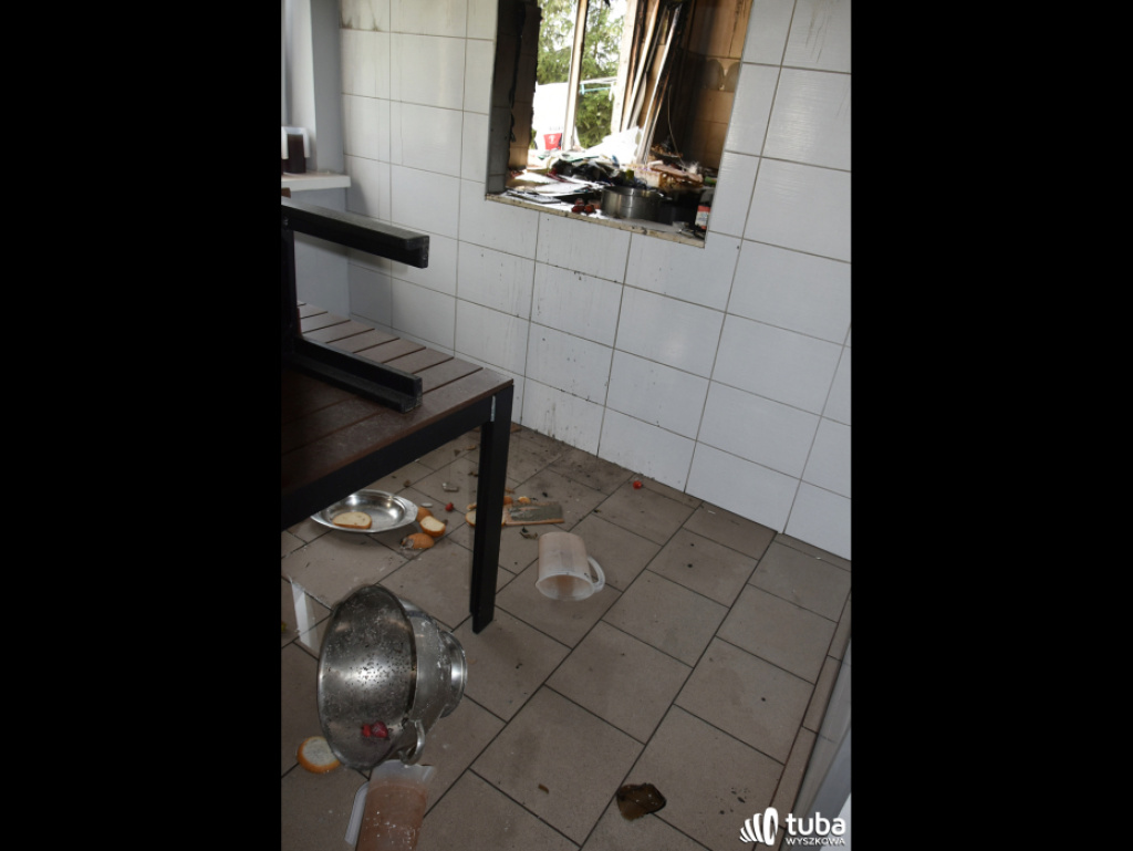 Wybuch gazu w Ośrodku MONAR w Wyszkowie. Jeden ranny (zdjęcia, video)