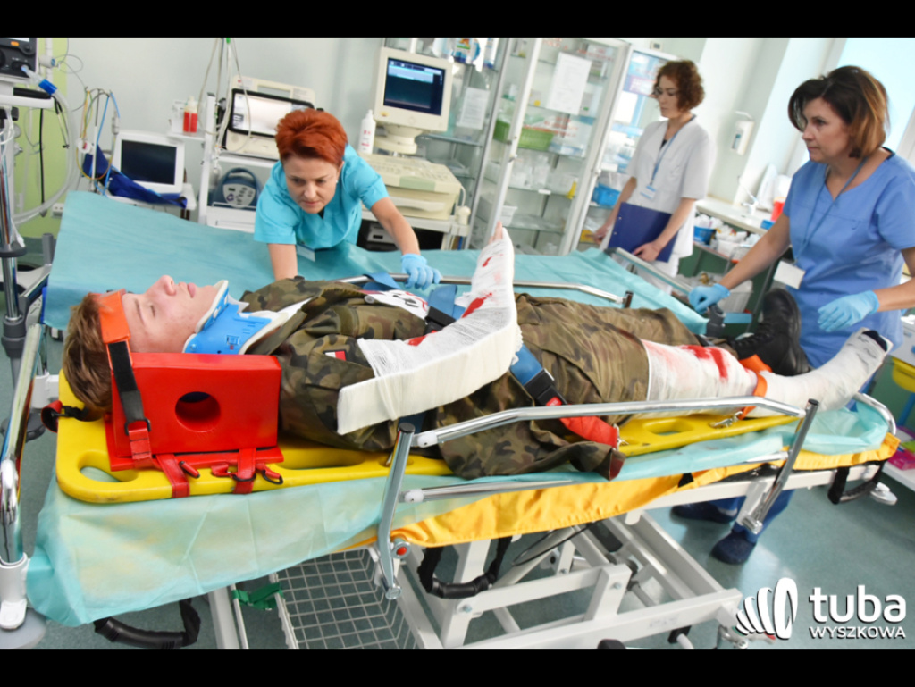 Terrorysta zaatakował wyszkowski szpital i wywołał pożar