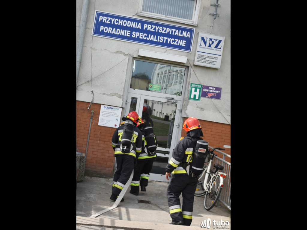 Terrorysta zaatakował wyszkowski szpital i wywołał pożar