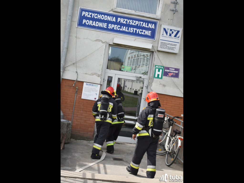 Terrorysta zaatakował wyszkowski szpital i wywołał pożar