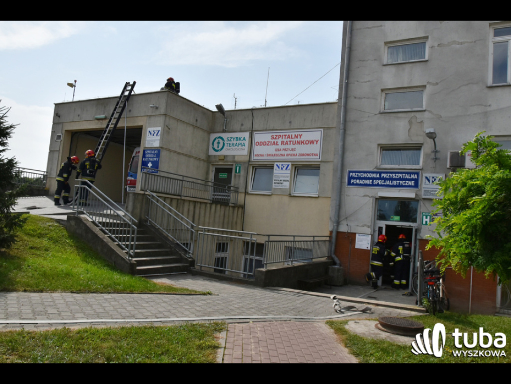 Terrorysta zaatakował wyszkowski szpital i wywołał pożar