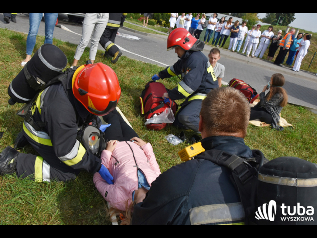 Terrorysta zaatakował wyszkowski szpital i wywołał pożar