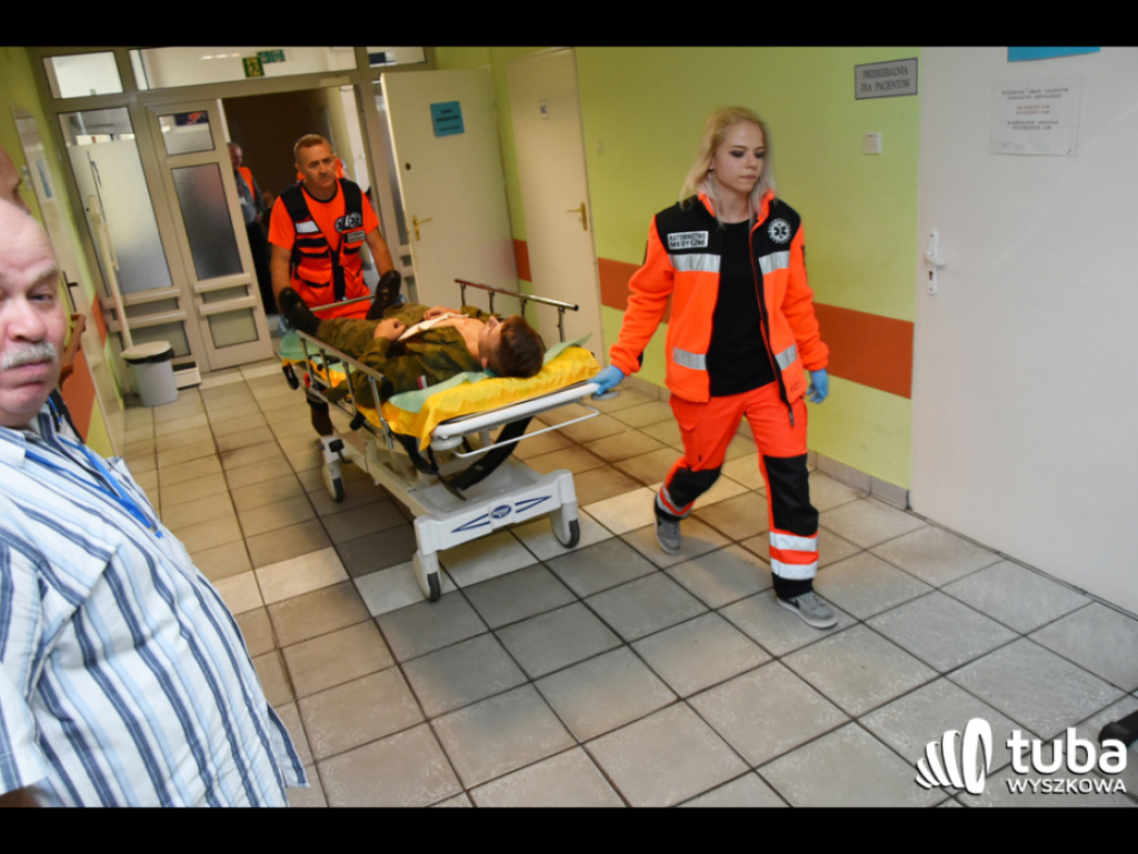 Terrorysta zaatakował wyszkowski szpital i wywołał pożar