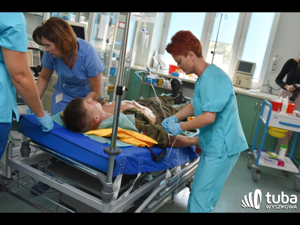 Terrorysta zaatakował wyszkowski szpital i wywołał pożar