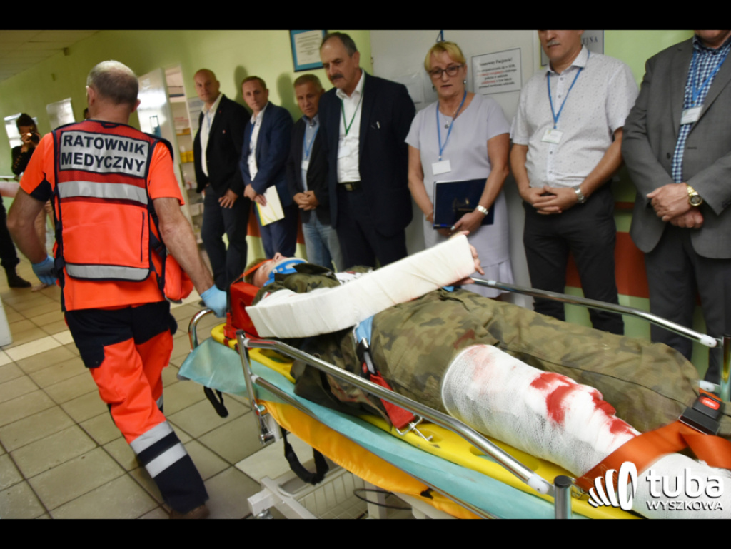 Terrorysta zaatakował wyszkowski szpital i wywołał pożar