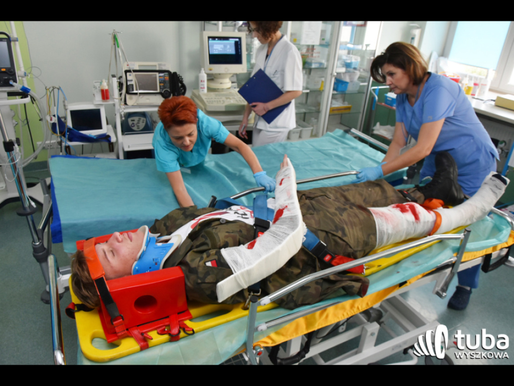 Terrorysta zaatakował wyszkowski szpital i wywołał pożar