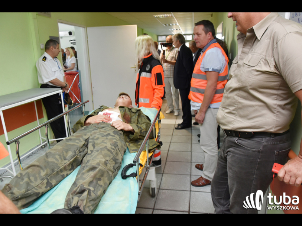 Terrorysta zaatakował wyszkowski szpital i wywołał pożar