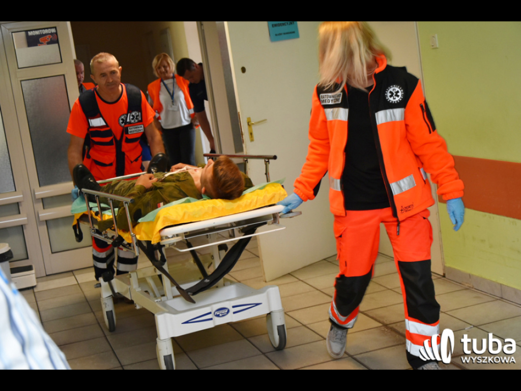 Terrorysta zaatakował wyszkowski szpital i wywołał pożar