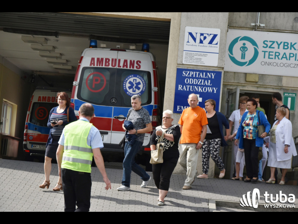 Terrorysta zaatakował wyszkowski szpital i wywołał pożar