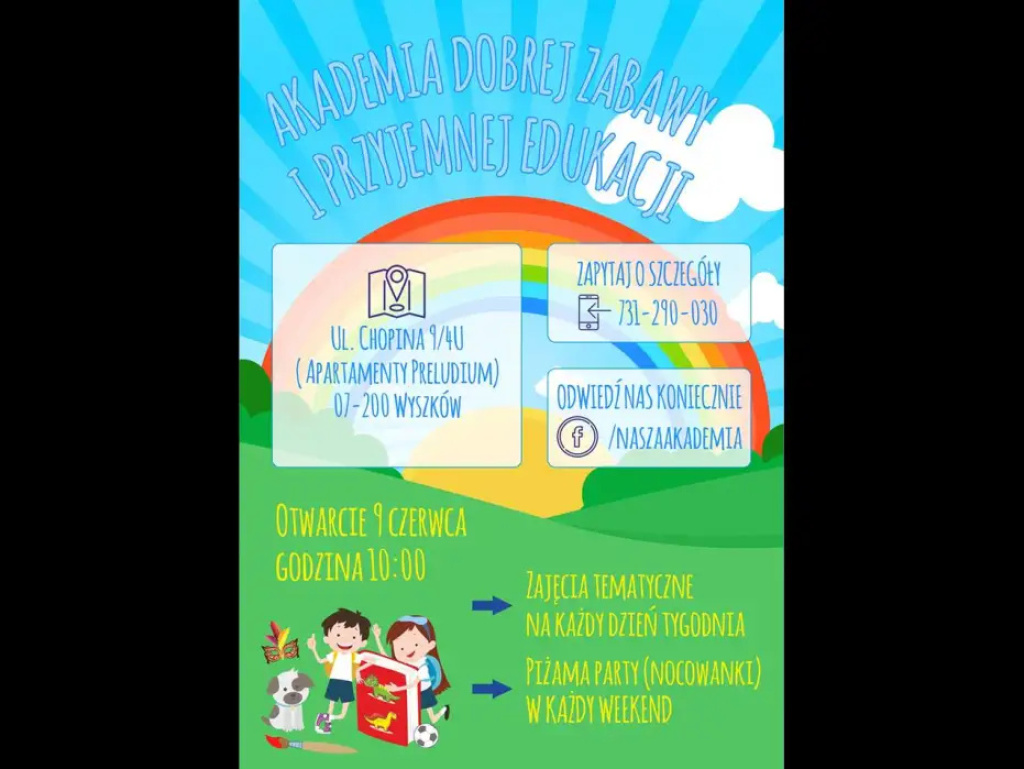 Akademia Dobrej Zabawy i Przyjemnej Edukacji w Wyszkowie - nowe miejsce stworzone dla dzieci