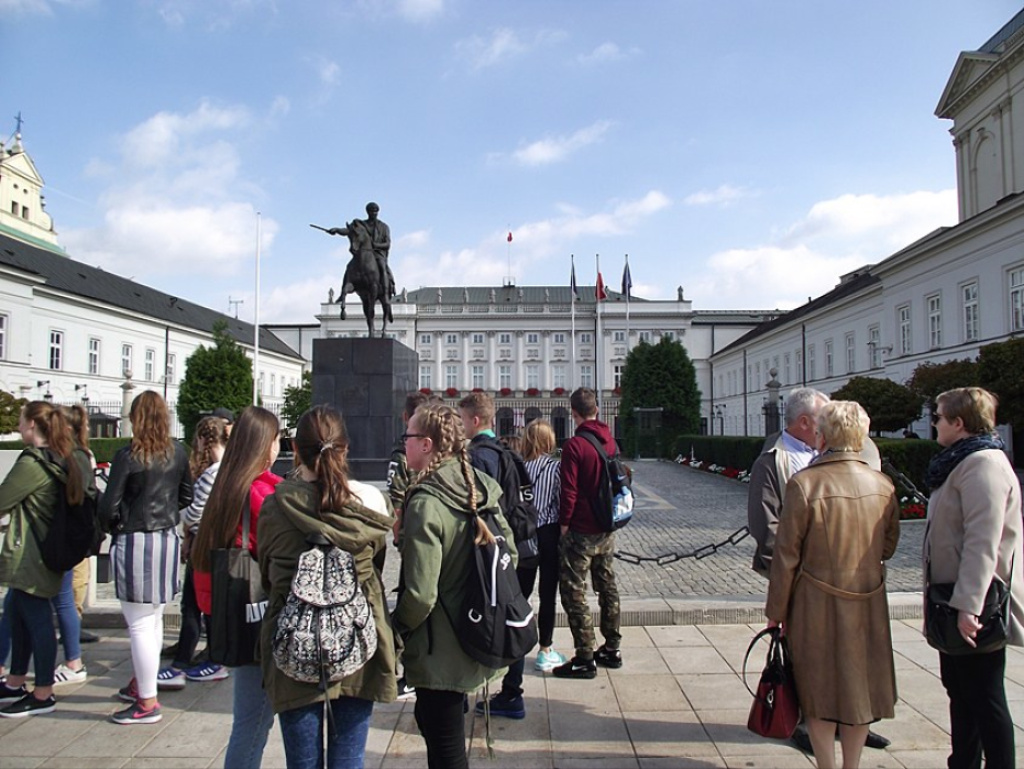 Wycieczka do Warszawy gimnazjalistów z Zabrodzia