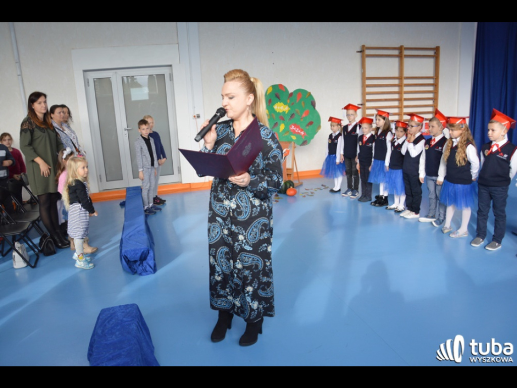 Pierwszoklasiści z I Językowej Szkoły Podstawowej 
