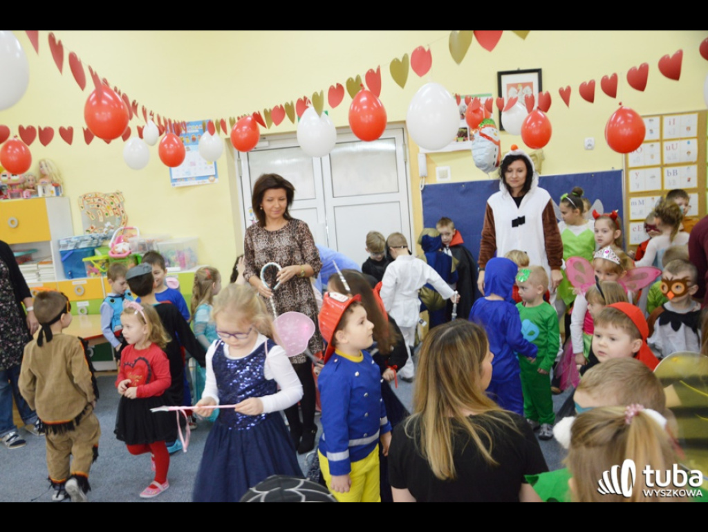 Walentynkowy nastrój w Przedszkolu nr 4 w Wyszkowie