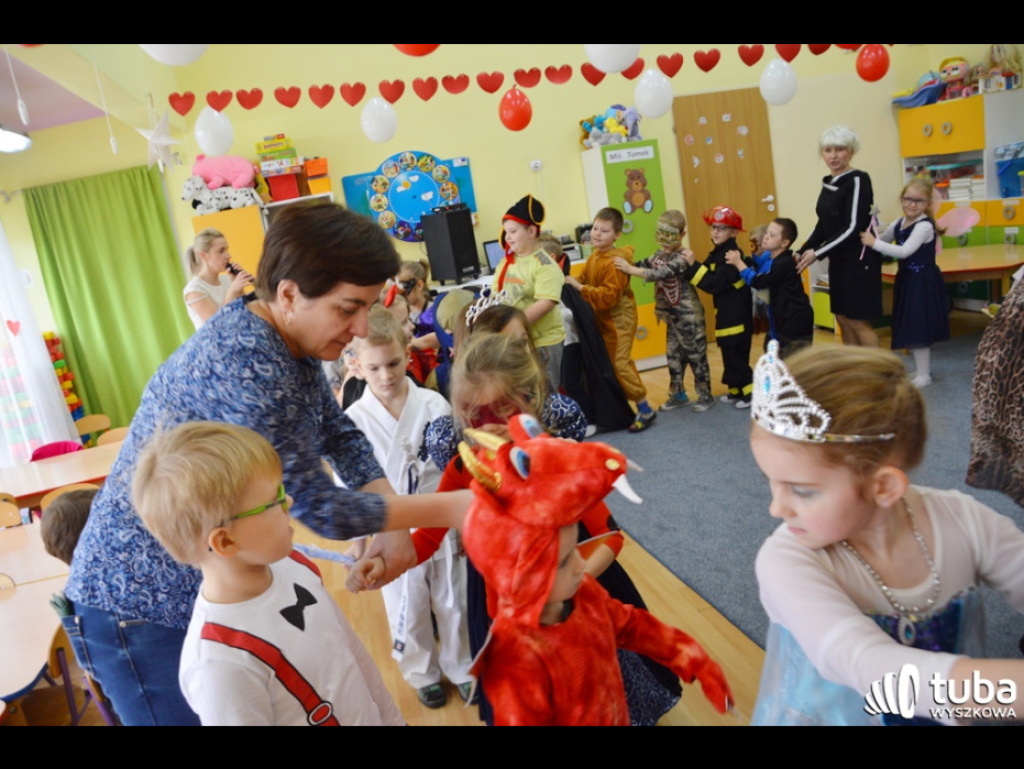 Walentynkowy nastrój w Przedszkolu nr 4 w Wyszkowie