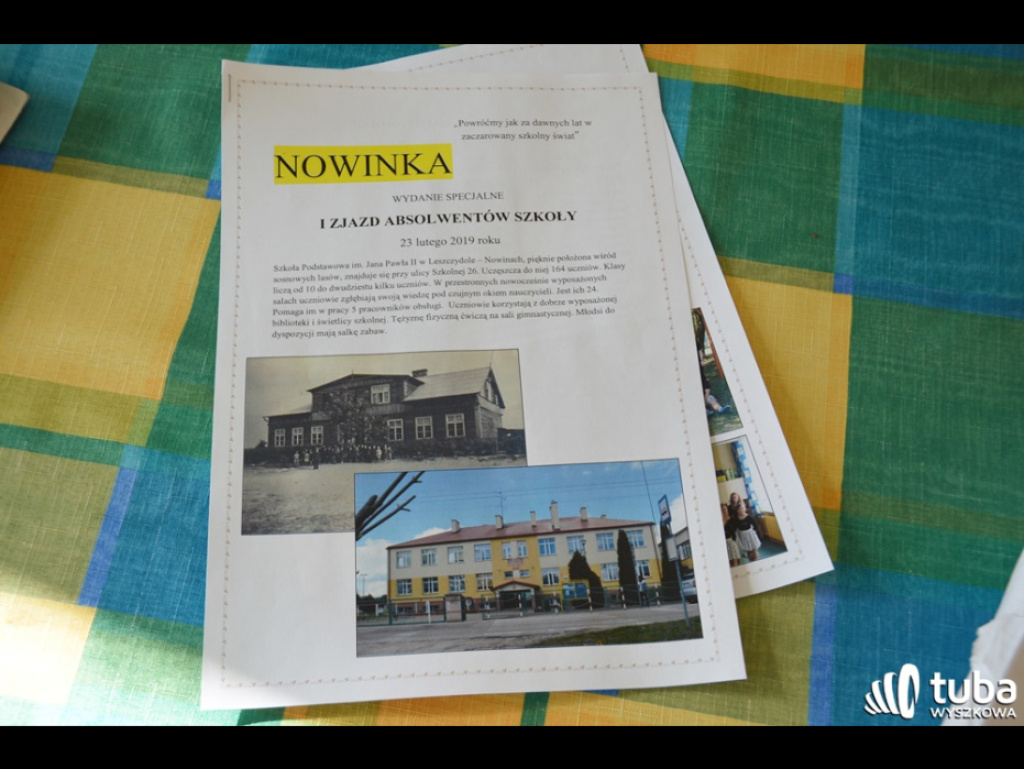 Powróćmy jak za dawnych lat, w zaczarowany szkolny świat... I Zjazd Absolwentów Szkoły Podstawowej w Leszczydole-Nowinach